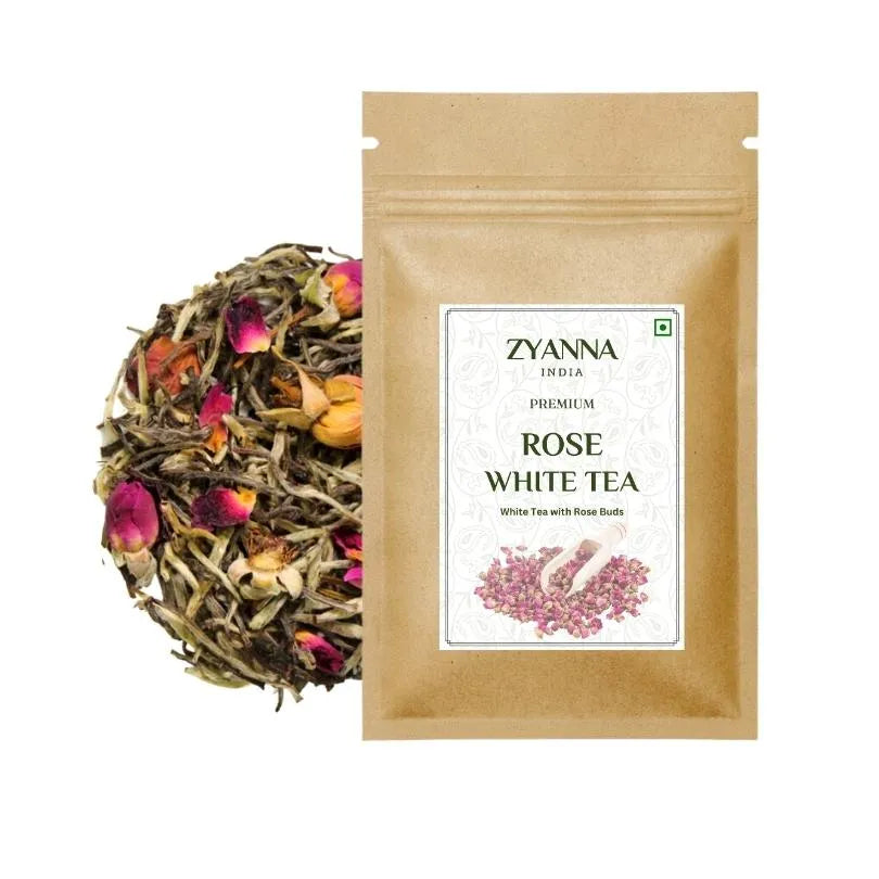 Premium Rose White Tea - ZYANNA® India - zyanna.com